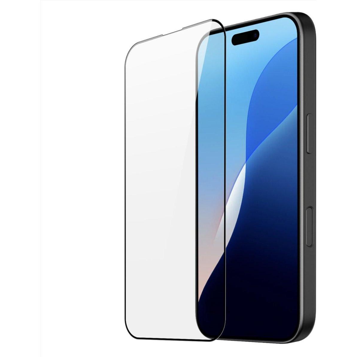 Dux Ducis Panzerglas 10D (1 Stück, Apple iPhone 16 Pro), Smartphone Schutzfolie, Schwarz