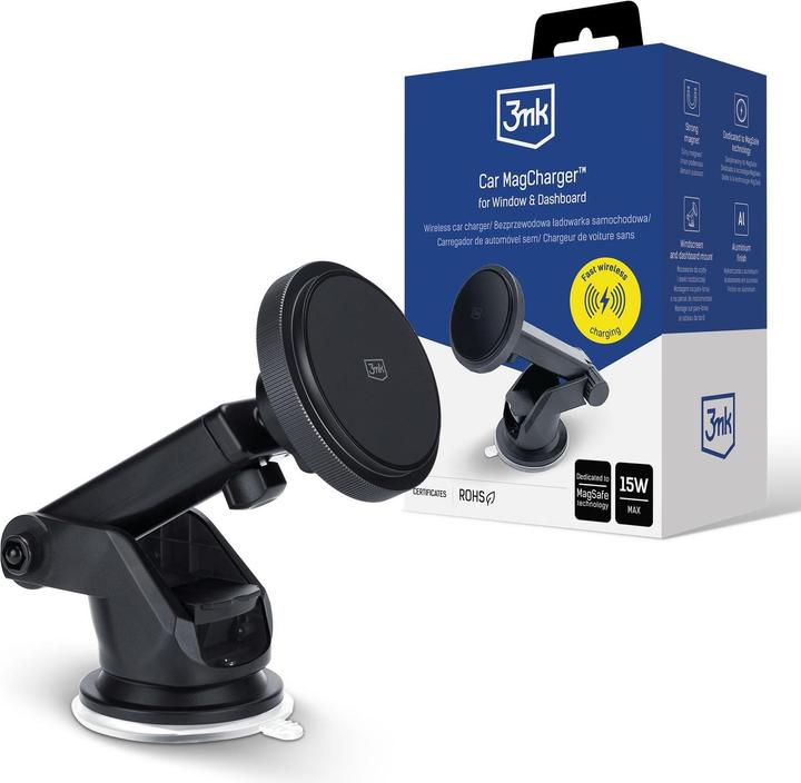Immagine prodotto 3MK Accessori - Car MagCharger™ per Wi ndow e dashboard