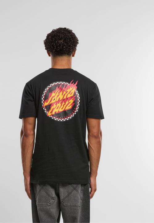 Actual product image Santa Cruz Check Ringed Flamed Dot T-Shirt - 126553 (M)