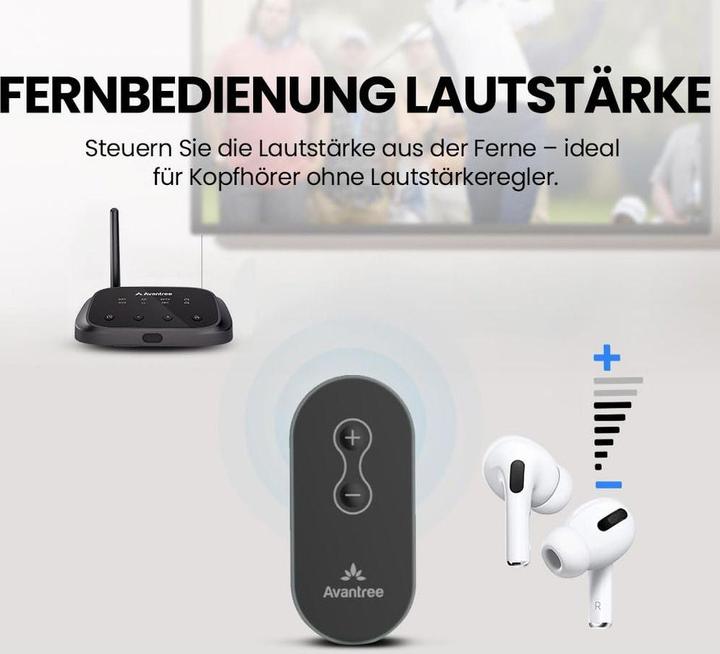 Actual product image Avantree Oasis+2 Bluetooth Transmitter (Channels)