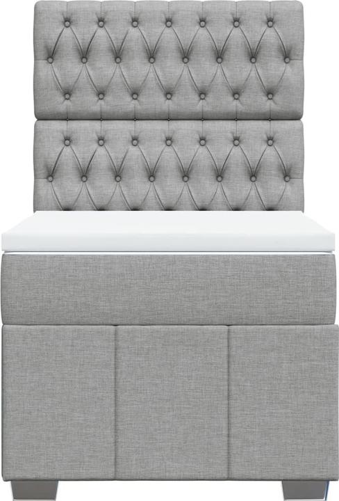 Produktbild vidaXL Bo x springbett mit Matratze 100 x 200 cm Stoff (100 x 200 cm)