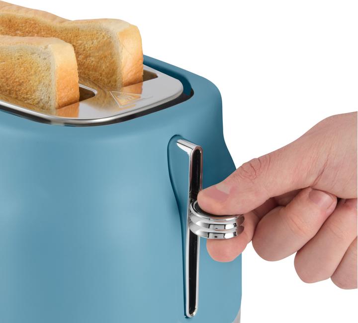 Actual product image Russell Hobbs Hanley Toaster, Retro Blue (28651-56)