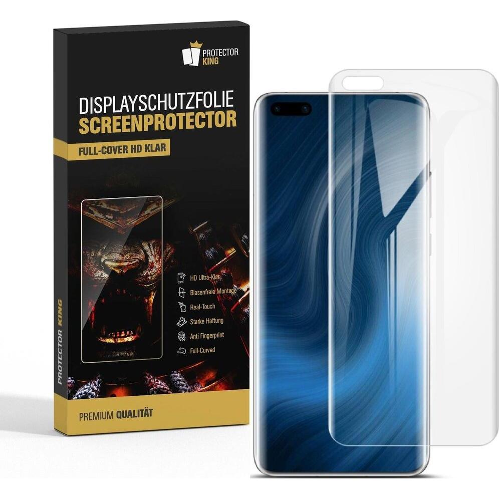 Protectorking 2x Premium Displayschutzfolie 3D KLAR (2 Stück, Huawei P40 Pro), Smartphone Schutzfolie