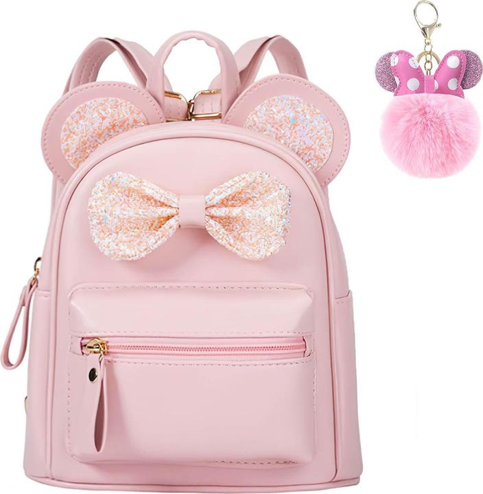 Only-Bags.Store Rucksack, Niedliche Fliege Rucksäcke Mini leichte Schultaschen mit Schlüsselanhänger Daypack