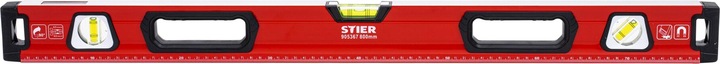 Immagine prodotto Stier Livella a bolla Premium con magnete e tre livelle 800 mm ±0,5 mm/m (80 cm)