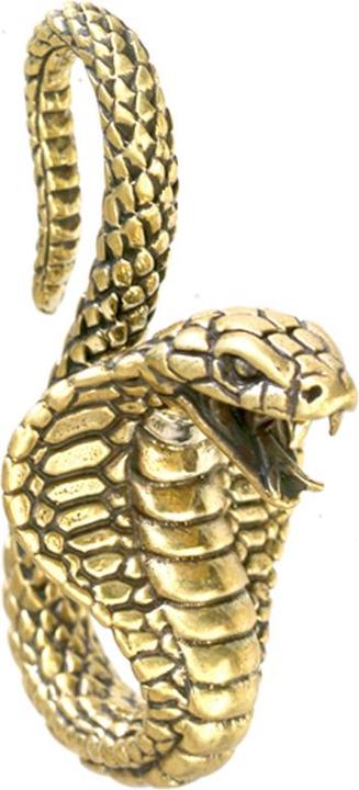 Produktbild Star Piercing Ohrgewich vergoldet Kobra (Messing)