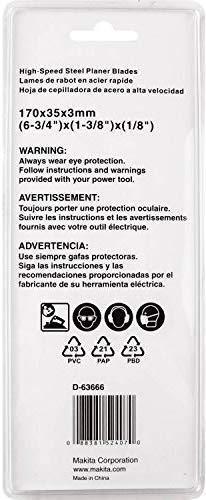 Produktbild Makita D-63666 Planing knife pair 170MM HSS 2pcs