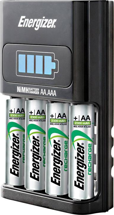 Immagine prodotto Energizer Ricarica 1 ora (4 pz., AA, AAA, 2300 mAh, Batteria + Caricabatterie)