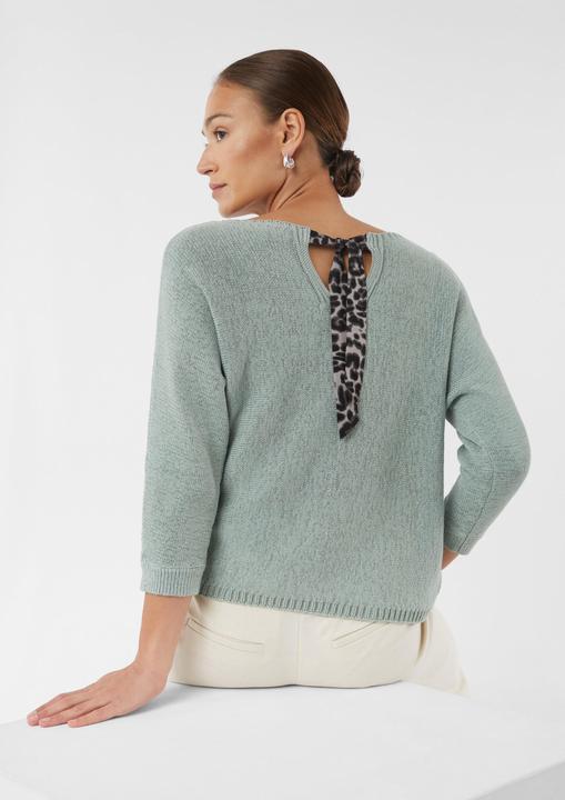 Produktbild Comma Strickpullover Baumwollpullover mit Leo-Schleifendetail am Rücken (34)