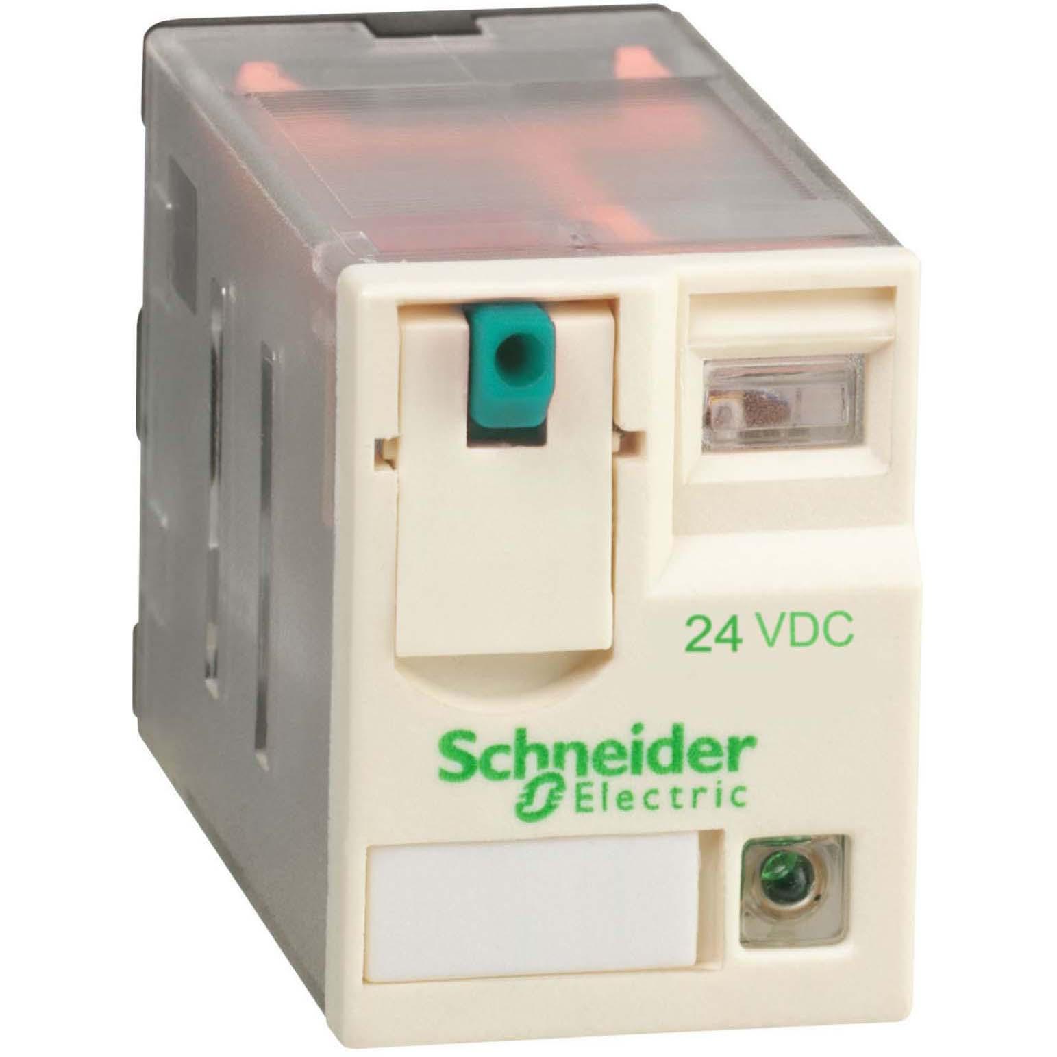 10x Schneider Electric 14 pin relay 24 Vdc coil ,4PDT,3 A,w/led, Relais