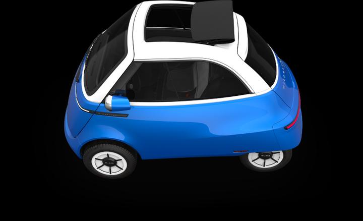 Actual product image Microlino Mid Range Zurich Blue (Electric, 17 hp)