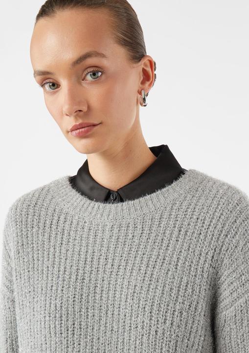 Produktbild Comma Strickpullover Pullover im Relaxed Fit mit Glitzergarn (34)