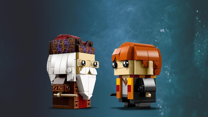 Produktbild LEGO Brick Headz Ron Weasley und Albus Dumbledore 41621 (41621, LEGO Brickheadz)