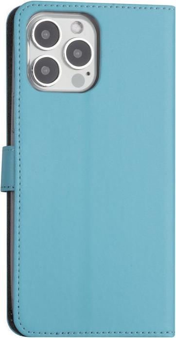 Produktbild Ambiance1 Hülle iPhone 13 Pro Max - Book Case Kunstleder hellblau No.323 (Apple iPhone 13 Pro Max)