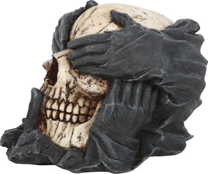Actual product image Spiral See Hear Speak No Evil Skull Ornament