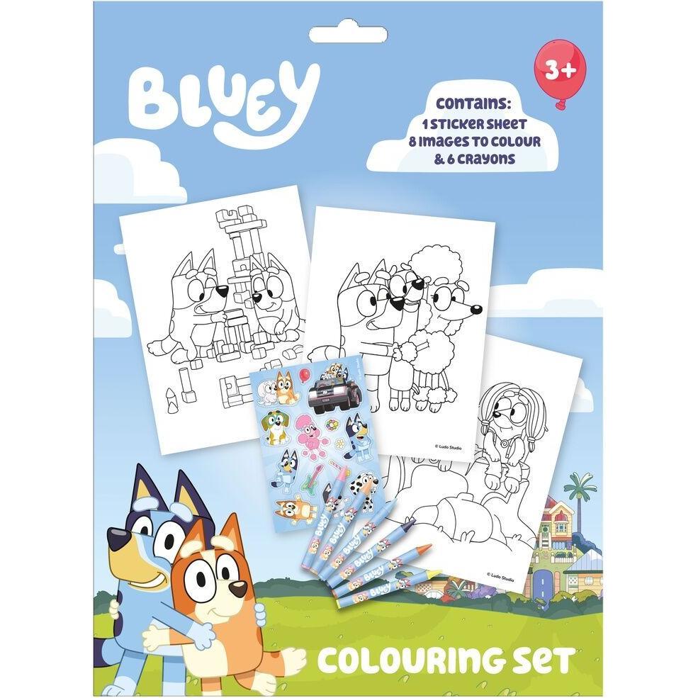 Kids Licensing Bluey Colouring set