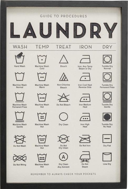 Kare Design Gerahmtes Bild Laundry 61x41cm (61 x 41 cm)