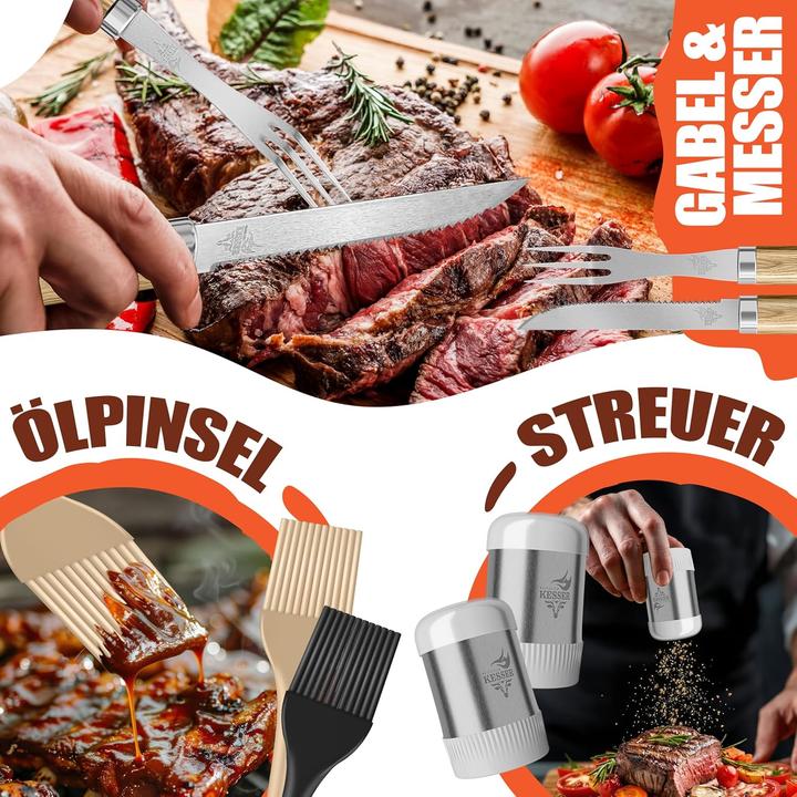 Produktbild Kesser 37-teiliges Grillbesteck Set