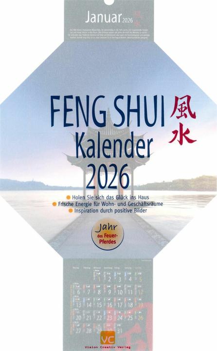 Feng-Shui-Kalender 2026 (Harter Einband, Deutsch)