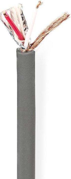Actual product image Nedis DMX Cable 110 Ohm 2X 0.23 mm² 100.0 m Round PVC Dark Grey Roll (100 m)