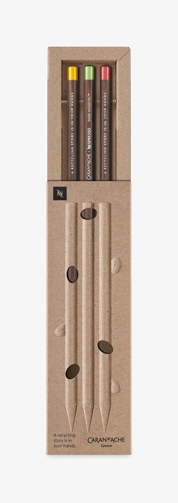 Actual product image Caran d'Ache Nespresso Swisswood (3 mm, HB, 3 x)