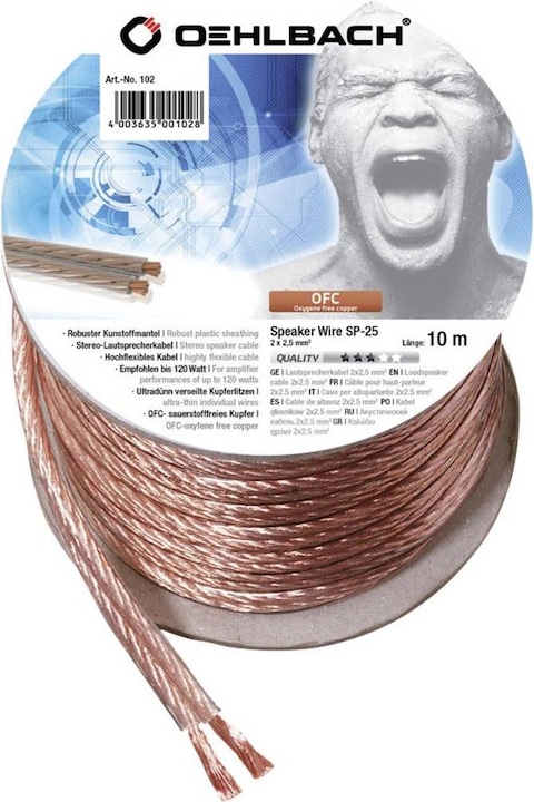 Oehlbach Sp25 (10 m, 2.50 mm²)