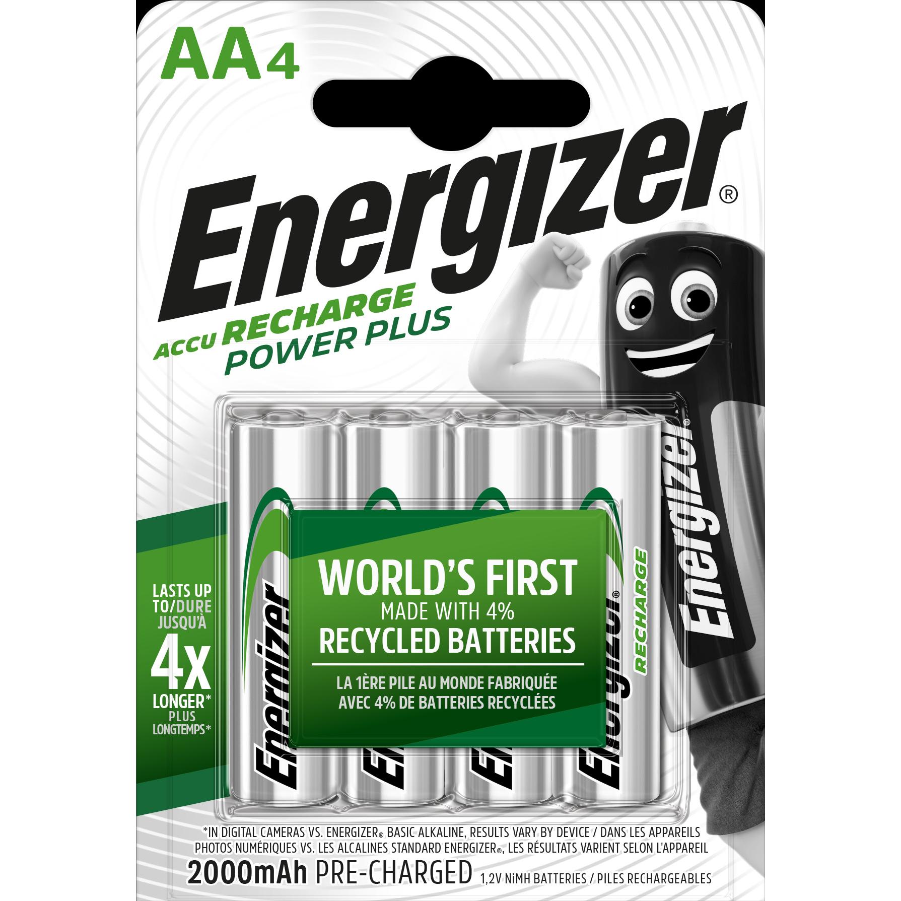 Energizer Recharge Power Plus (4 Stk., AA, 2000 mAh), Batterien + Akkus