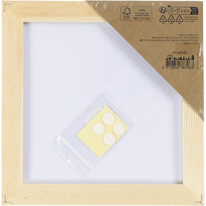 Actual product image Creativ Company Canvas panel with frame (15.80 x 15.80 cm)