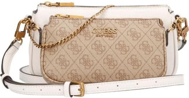 Produktbild Guess Mika, Textile Crossbody Bag, Brown, For Women