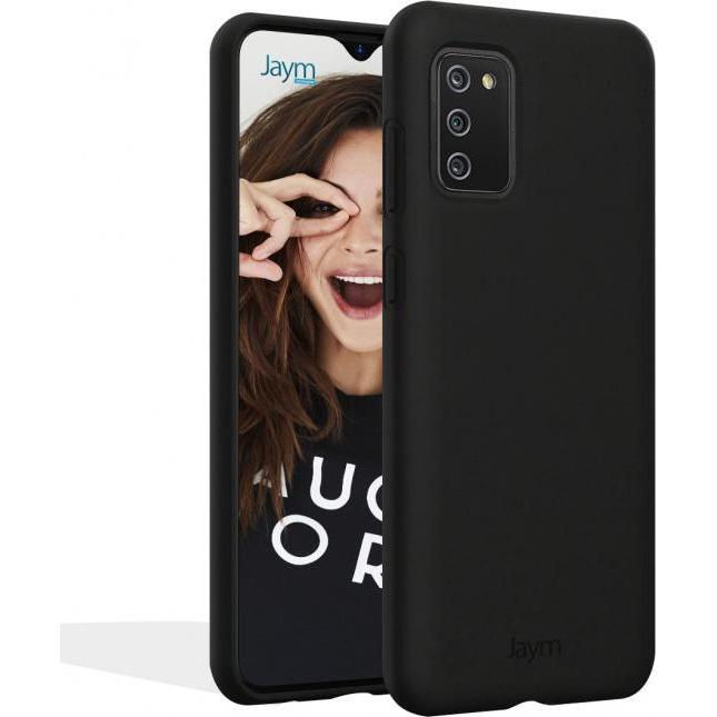 Jaym Premium Silikonhülle, Schwarz Series (Samsung Galaxy A02s), Smartphone Hülle, Schwarz