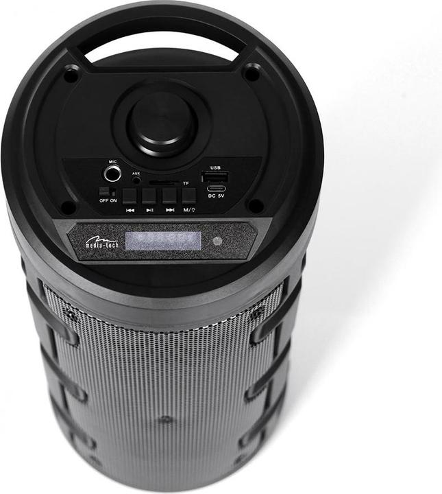 Productafbeelding Media-Tech Draagbare luidspreker PARTYBOX KEG BT MT3165, 30W RMS, Bluetooth, Karaoke, USB, MicroSD (8 h)