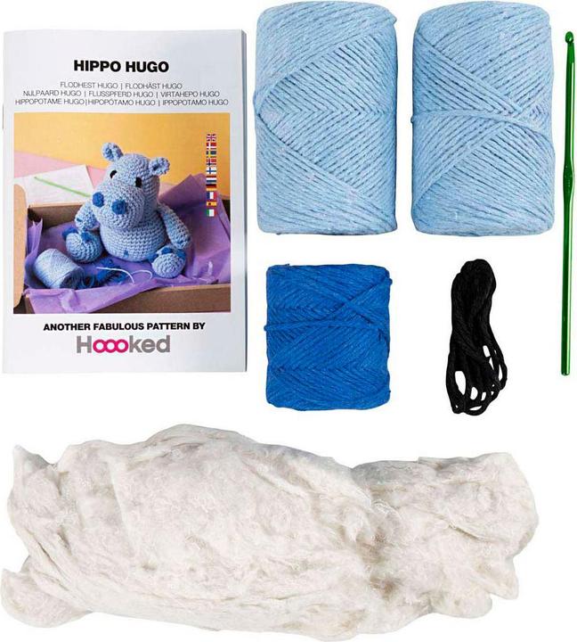 Actual product image Default Craft Kit Amigurumi - Hippo - blue - light blue (977866)
