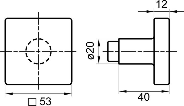 Actual product image Glutz Door knobs 5842 (Door knob)
