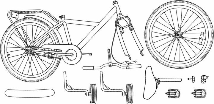 Produktbild vidaXL Kinderfahrrad (16")