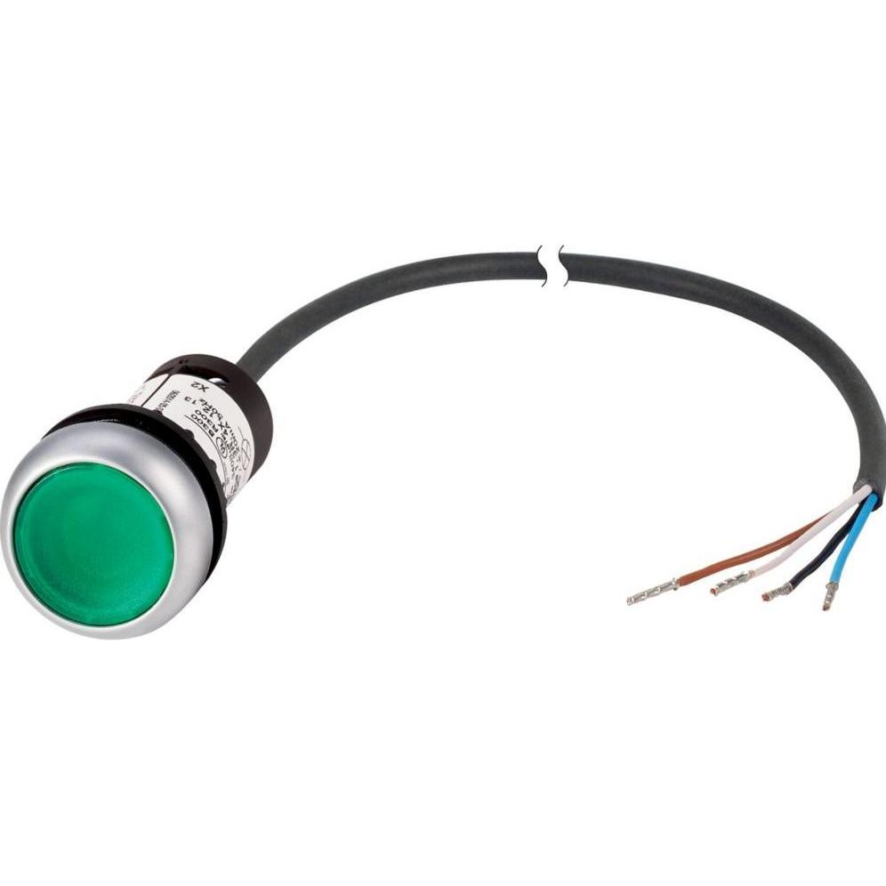 Eaton Pulsante C22, Pulsante + Interruttore, Verde