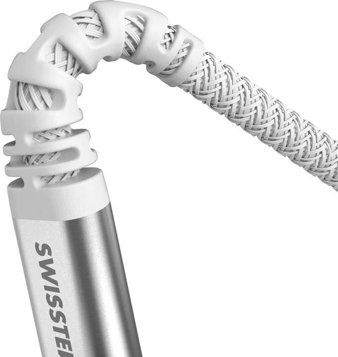 Actual product image Swissten Data Cable Kevlar USB-C / USB-C 1.5 M White (1.50 m, USB 3.2 Gen 1, 60 W)