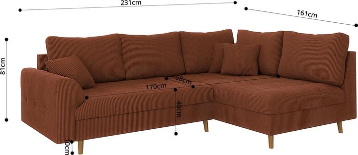 Actual product image Ropez Ariella (Corner sofa)