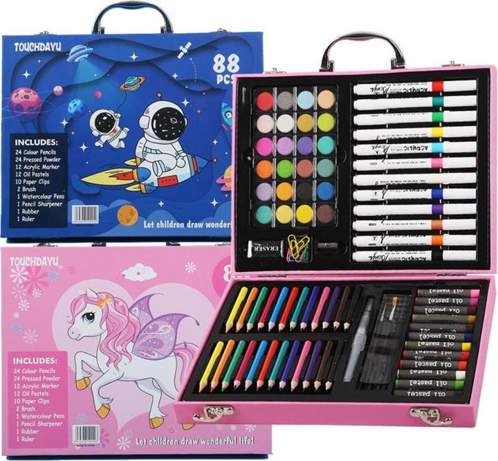 Actual product image Extralink Kunstmalset, Blauer Astronaut 88 Teile