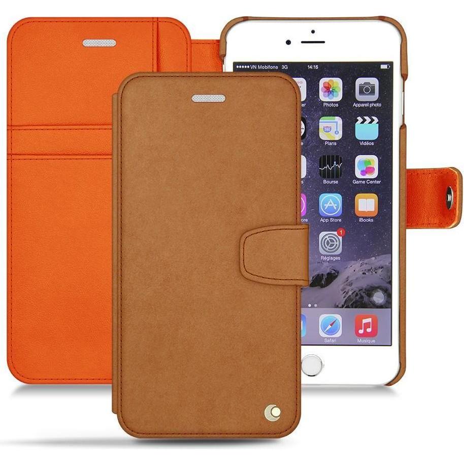Noreve Lederschutzhülle Wallet (Apple iPhone 6s), Smartphone Hülle, Orange