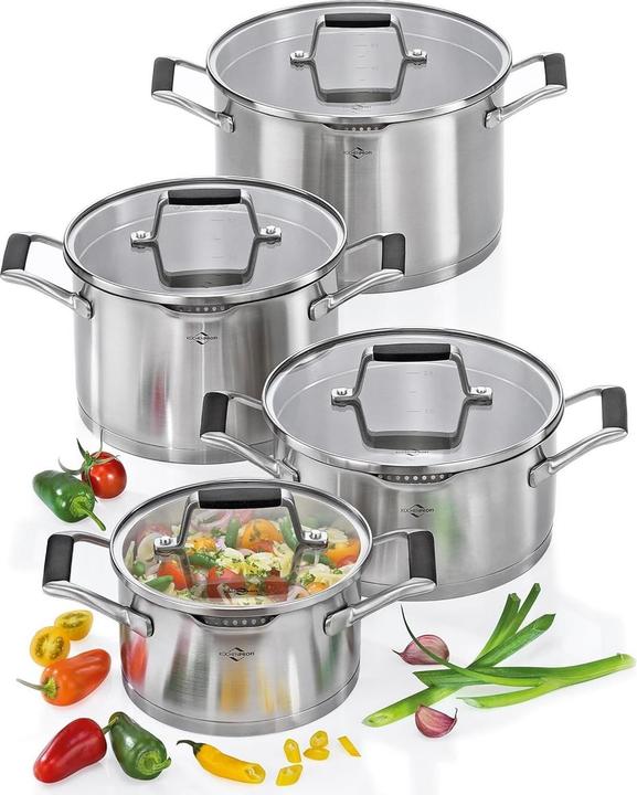 Produktbild Küchenprofi Topf-Set Bologna 4tlg. (Pfannenset + Topfset, Edelstahl)
