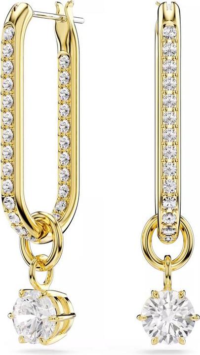 Immagine prodotto Swarovski Constella Drop Ohrhänger Rundschliff Weiss Goldlegierungsschicht (Metallo Swarovski)