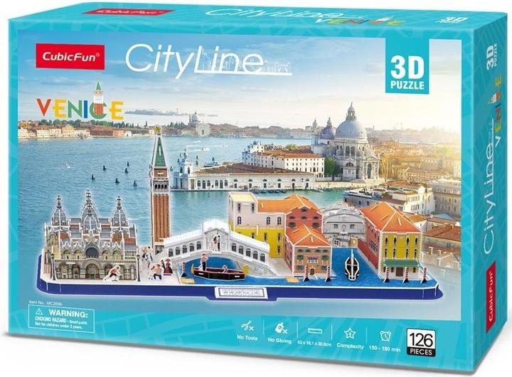 Cubicfun CUBIC FUN CITY LINE 306-20269 PUZZLE 3D - VENISE (126 pièces)