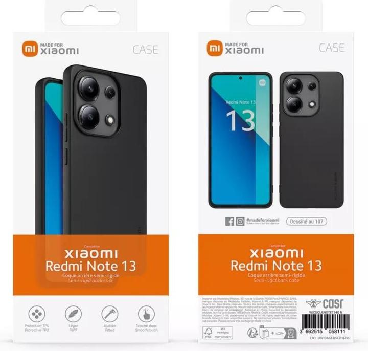 Produktbild Xiaomi Made for TPU Cover für Redmi Note 13 4G - black (Xiaomi Redmi Note 13 4G)