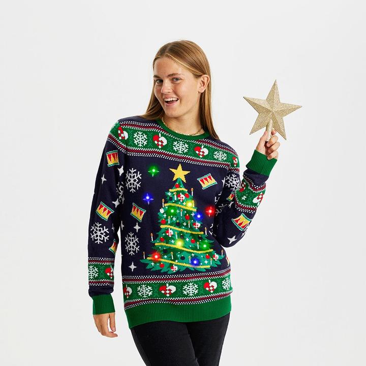 Christmas Sweats Tree-LED Sweater (XXL)