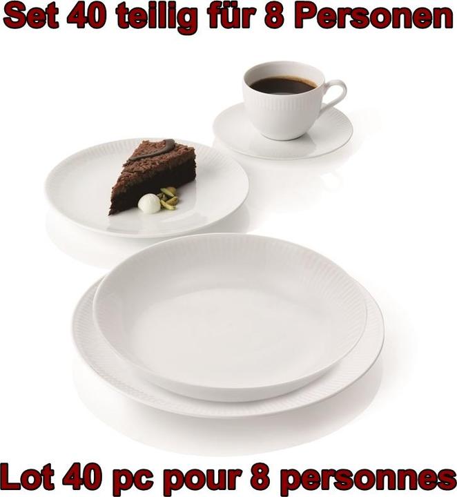 Actual product image Aida Tableware set 40 pcs "Tableware relief" (8 persons) (8 pcs.)