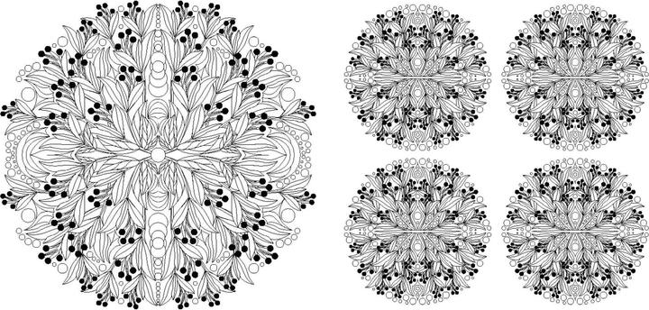 Produktbild Blumen-Mandalas (Ausmalbuch zur kreativen Stressbewältigung)