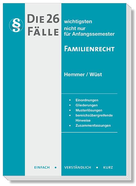 Etichetta energetica Die 26 wichtigsten Fälle Familienrecht (Tedesco, Achim Wüst, Karl-Edmund Hemmer, Merklein, 2023)