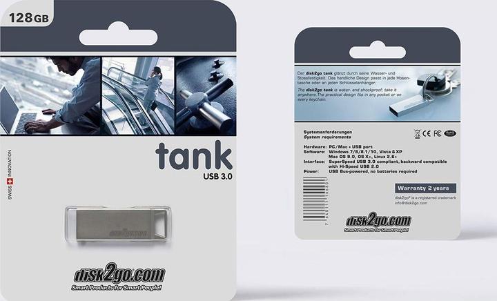 Produktbild Disk2go tank 3.0 (128 GB, USB-A)
