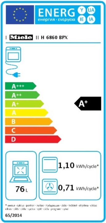 Energy Label Miele H 6860 Bp