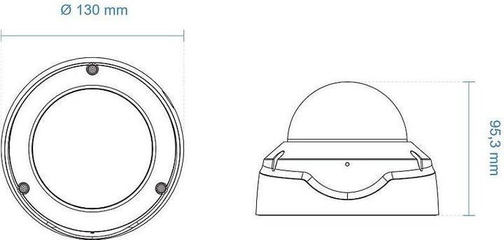 Actual product image Vivotek Fixed Dome Network Camera (2560 x 1920 pixels)